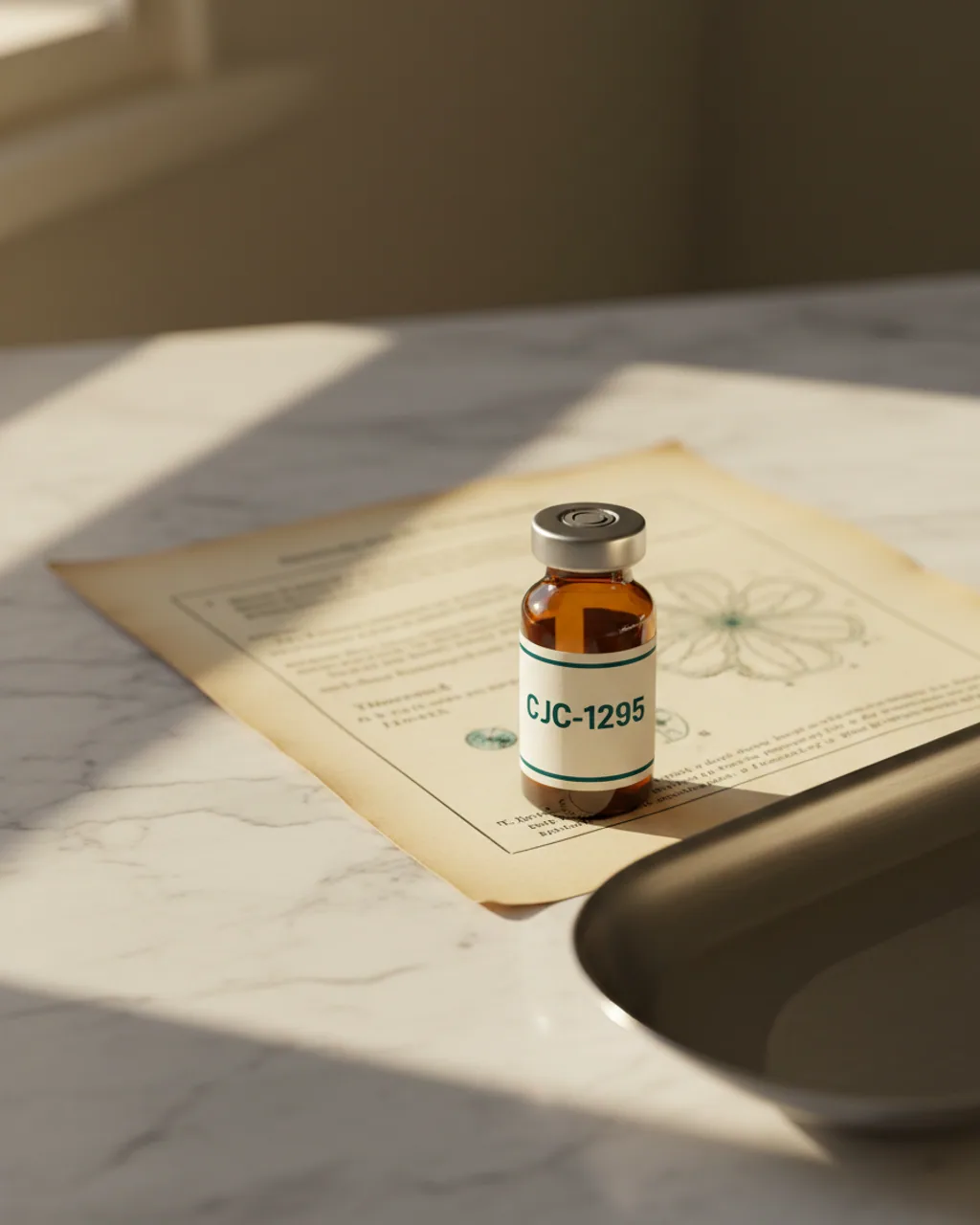 CJC-1295 amber peptide vial product shot
