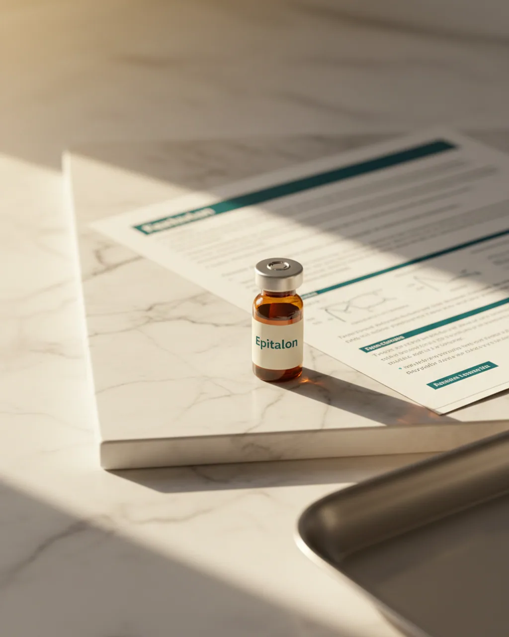 Epitalon amber peptide vial product shot