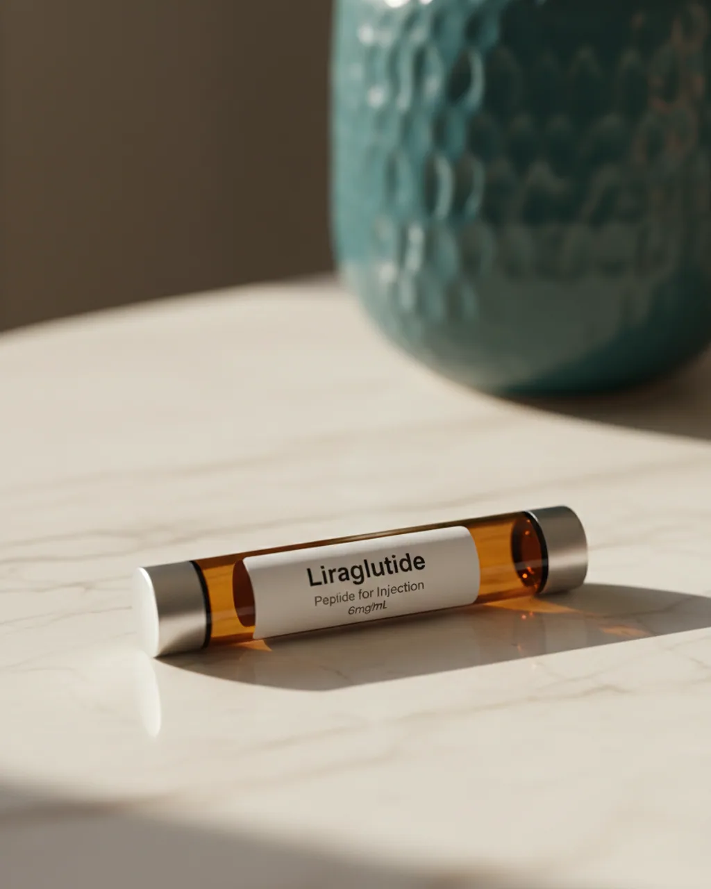 Liraglutide amber peptide vial product shot