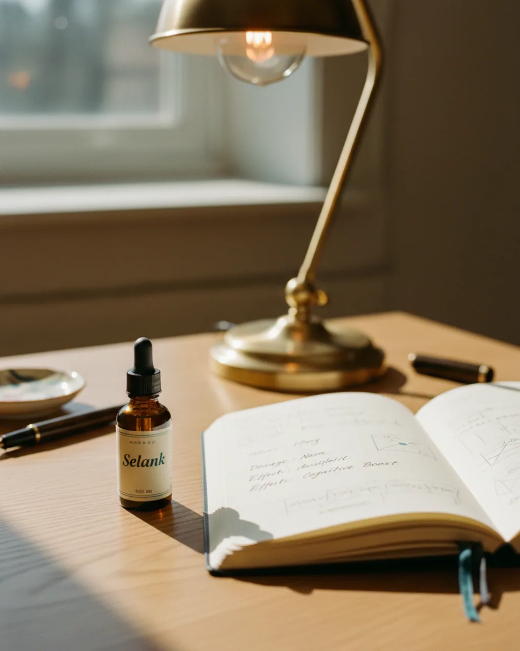 Selank amber peptide vial product shot