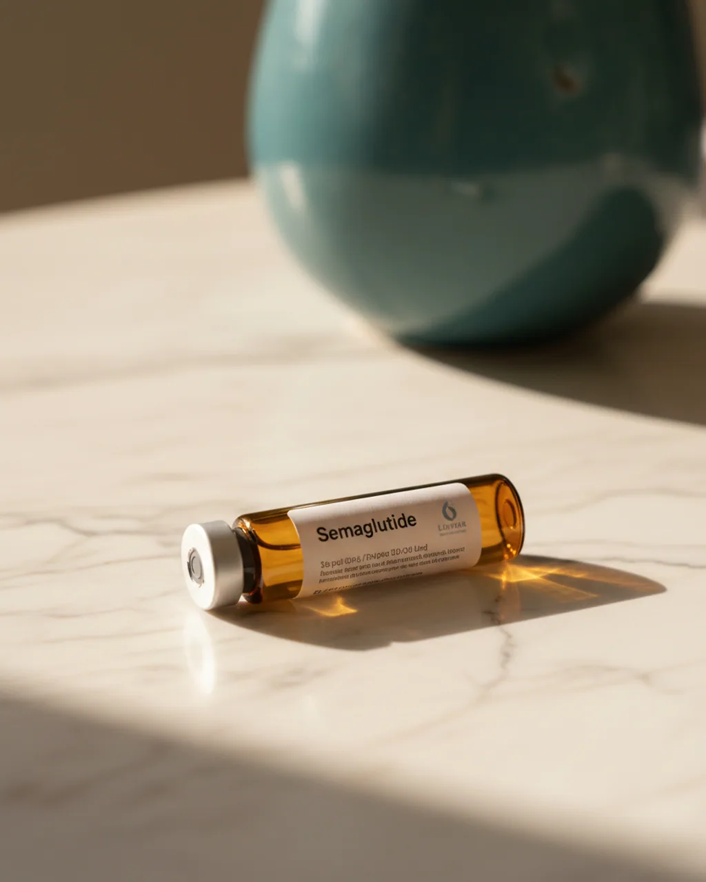 Semaglutide amber peptide vial product shot