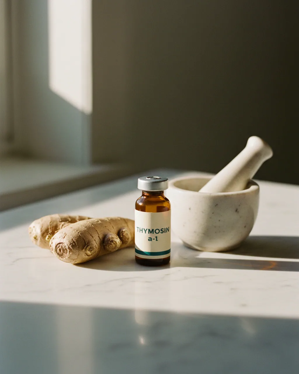 Thymosin Alpha-1 amber peptide vial product shot